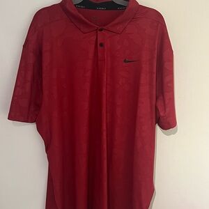 Nike Men's Red Golf Polo Shirt